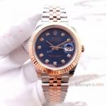 (EW) Replica Rolex 41mm Datejust II Blue Dial Diamond Watch ETA3255